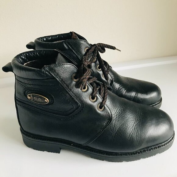 Anfibio De Luca Waterproof Leather Shearling Winter Boots Size 9.5 - Picture 1 of 10